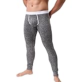 Men’s Lightweight Pouch Long Johns Base Layer Thermal Underwear Pants Leggings