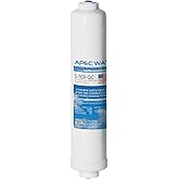APEC Water Systems 5-TCR-QC US MADE 10" Inline Carbon Filter with ¼” Quick Connect For Reverse Osmosis Water Filter System (For Standard System)