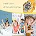 Jewtme LED Waterproof 100m Sports Digital Watch for Children Girls Boys with Three Alarms-Yellow