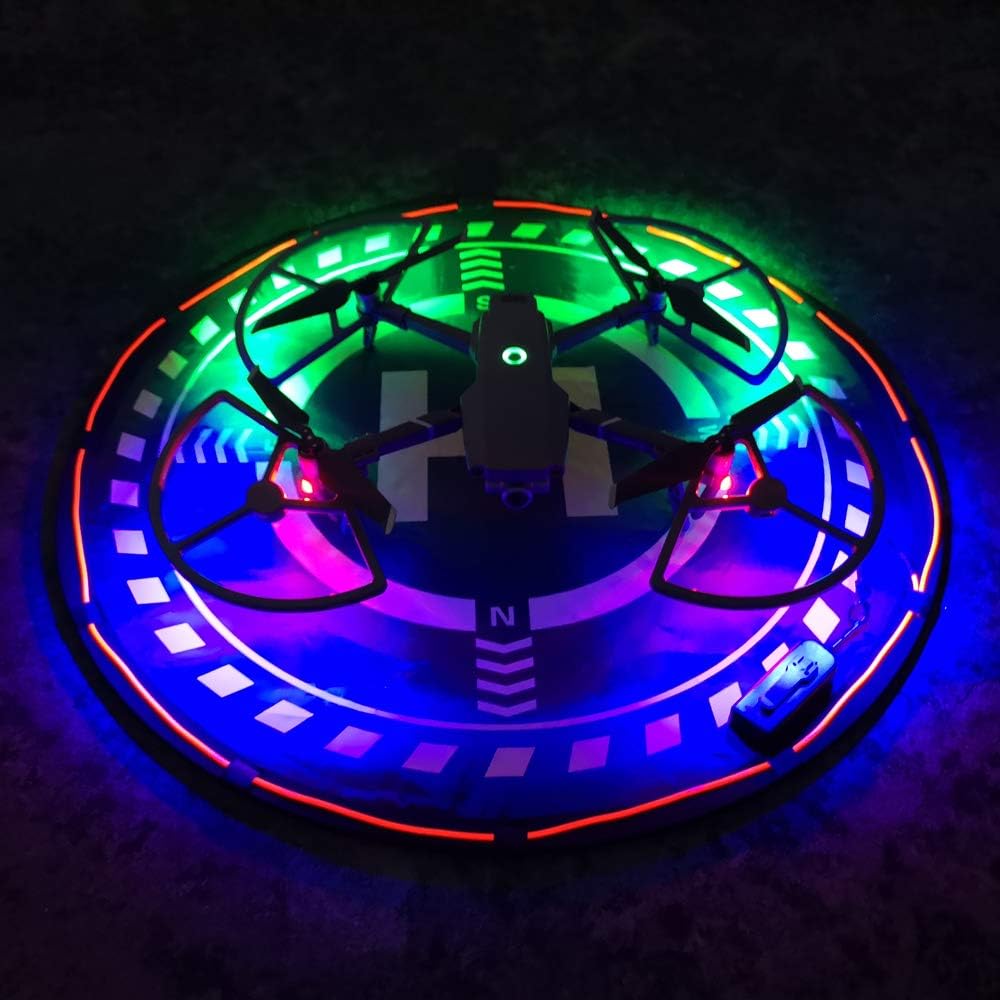 XuBa LED Propeller Guards for Mavic 2 Pro & Zoom Drone Protective Propeller with Landing Gears
