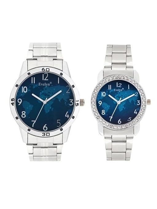 Analog Stainless Steel Watches for Lovely Couple -Eve-678-649