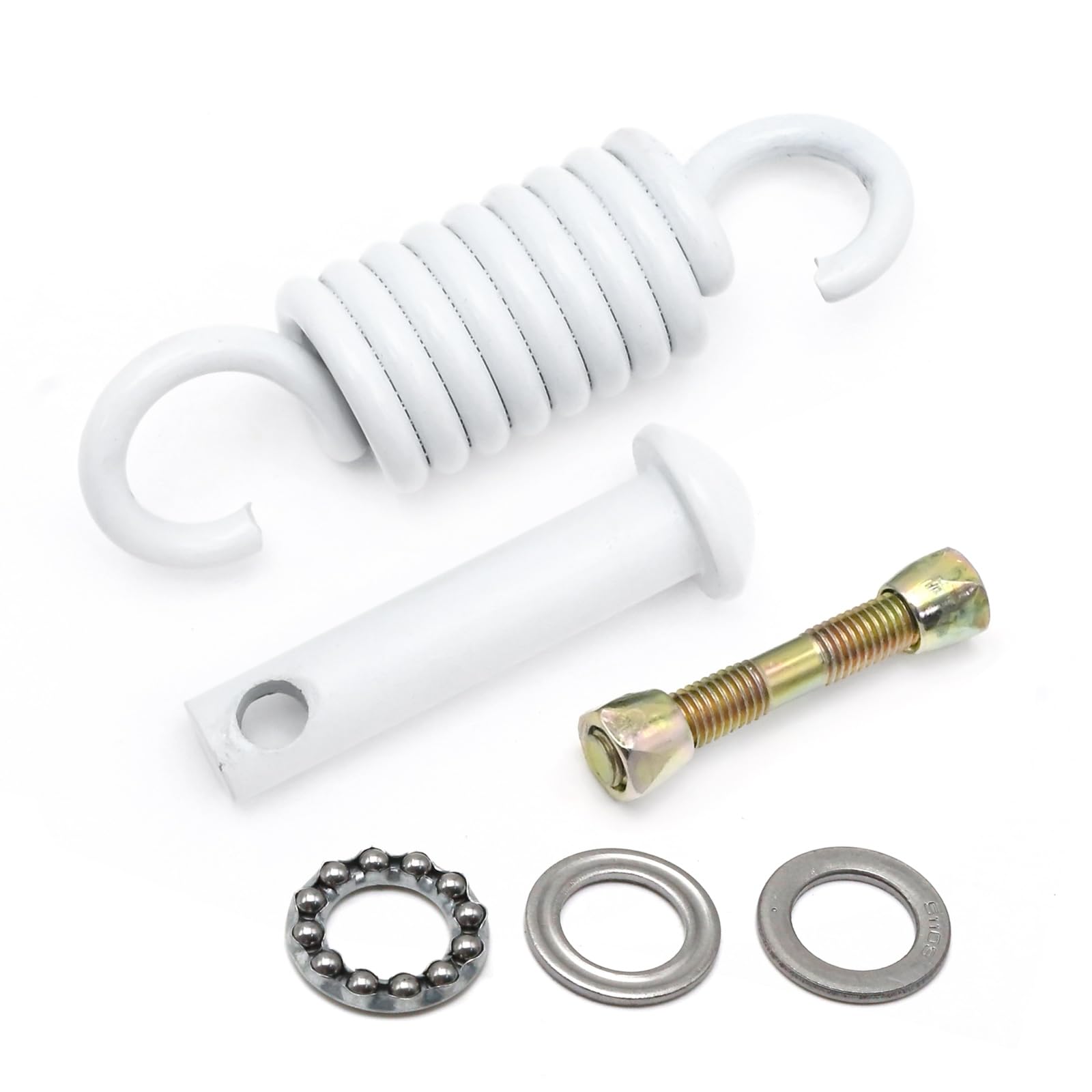 Ollanoos Heavy Duty Hammock Hanging Kit, Hanging Chair Spring Hook, Hammock Chair Pin Spring Hook Set for Indoor and Outdoor Hammock Chair Installation (white)