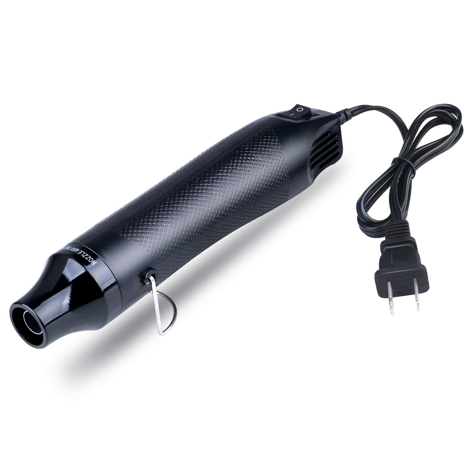 ETEPON ET021 Mini Heat Gun Electric 300W Portable Hot Air Gun for DIY Craft Embossing, Shrink Wrapping PVC, Drying Paint, Clay, Rubber Stamp, Multi Function Hand-Hold Heat (Black-1)