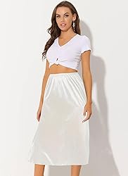 Ellames Women's 2 Pieces Half Slips for Under