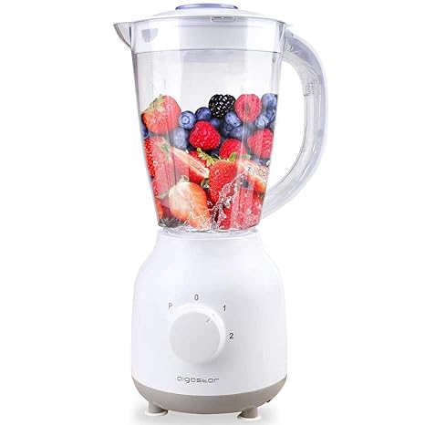 Aigostar Spin 30HLV - Standmixer Smoothie Maker Obst Mixer 350W, 1.5L, Geschwindigkeitswahlschalter und manueller Modus, BPA-