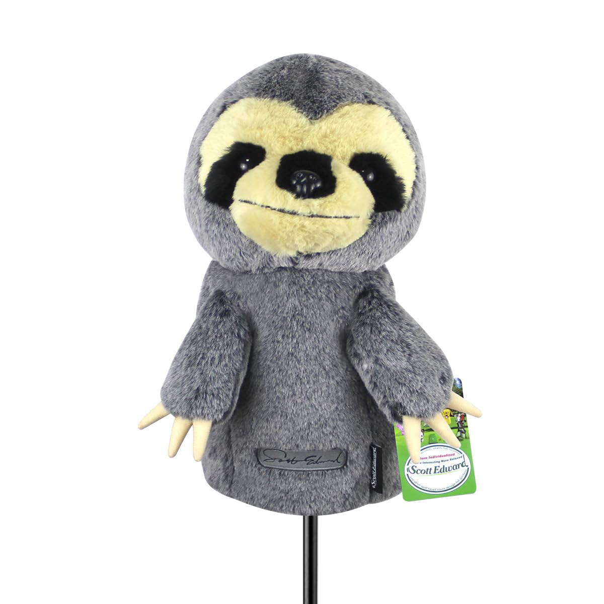 Scott Edward Sloth Golf Head Cover, Fit Driver Wood(460cc),Plush Fabric, Smooth and Soft Touch Feeling,Animal Shape — image 1