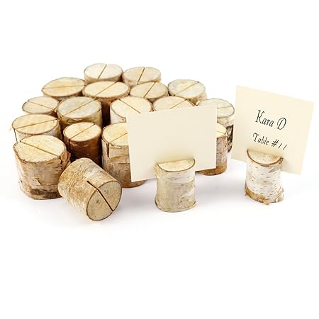 Amazon.de: 20x Holz Holzsteg Platzkartenhalter Kartenhalter Platzkarte