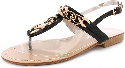 womens black and gold sandals