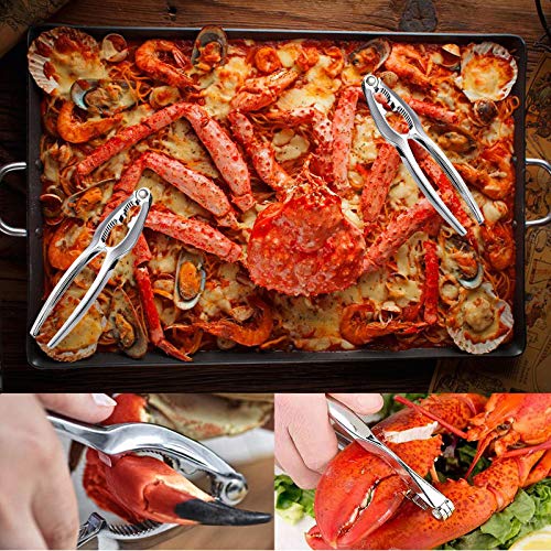 Nut Crackers for Crab Legs, 12 Pcs Crab Nut Lobster Crackers Opener