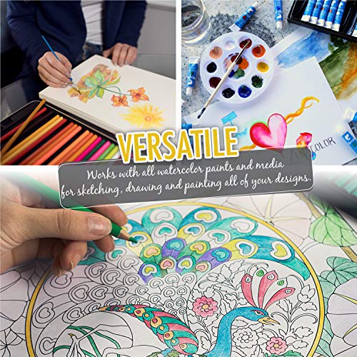 4 Zenacolor+Watercolour+Paper+Pad+Painting