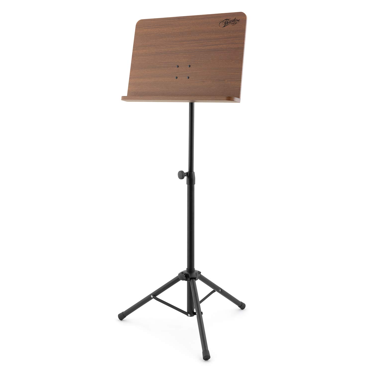 Theodore Sheet Music Stand - Orchestral Wooden Music Stand, Wooden Desk Music Holder with Tripod Base