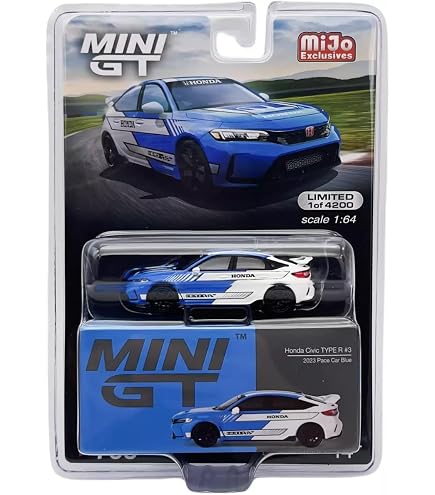 Maquette Honda Civic Type R ZHRDWE – 1:24, Alliage, Son Et Lumière, Portes Ouvrantes – 20,8x8,2x6 Cm – Collection Cadeau Dès 3 Ans – Blanc