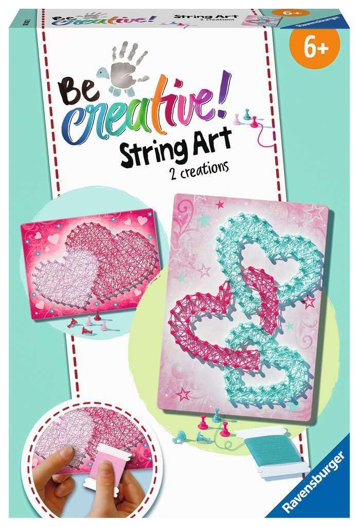 Ravensburger 18242 String Art Hearts - Creative Thread Pictures with Loving Hearts, for Children from 6 Years