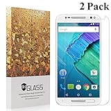 Moto X Pure Edition Screen Protector,[2 Pack] YMAKSI HD Clear Anti-Bubble Anti-Fingerprint Tempered Glass Film for Motorola Moto X Style, Lifetime Replacement Warranty