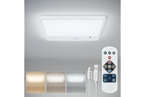 JACKYLED New Upgraded Rechargeable Motion Sensor Ceiling Light with Remote,8000mAh Magnetic Wireless Ceiling Lights Battery Operated,Closet Light,LED Shower Lights for Stairs Pantry Hallway Porch