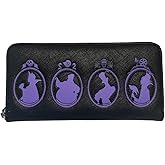 Loungefly Exclusive Disney Villains Silhouette Zip Around Wallet