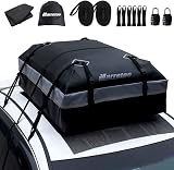 Marretoo 21 Cu Ft Roof Cargo Bag Waterproof with Anti-Slip Mat for Cars view 1
