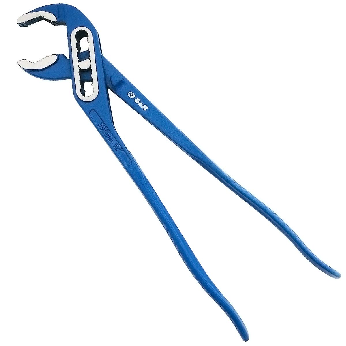 S&R Classic Water Pump Pliers, 300x42mm CR-V Steel Pipe Pliers with Powder Coating