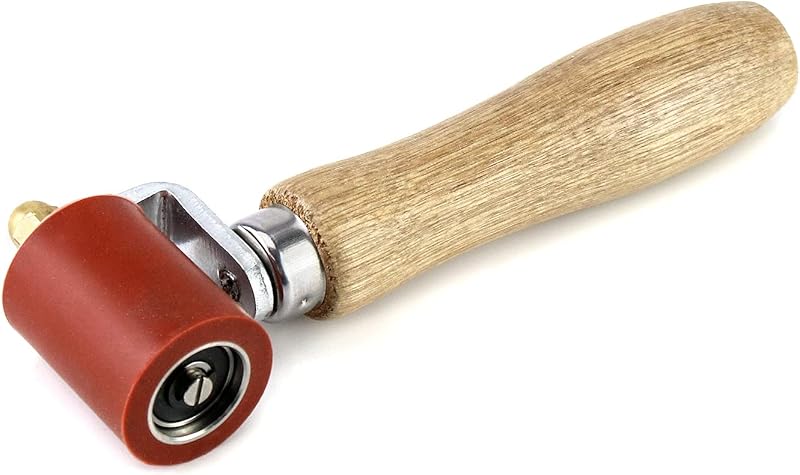 QWORK Silicone Seam Roller 40mm High Temperature Red