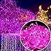 Autolizer 100 LED Pink Fairy String Lights Lamp for Xmas Tree Holiday Wedding Party Decoration Halloween Showcase Displays Restaurant or Bar and Home Garden - Control up to 8 Modes
