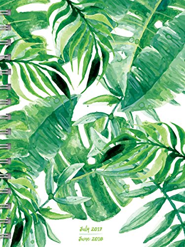 2018 academic botanical leaves weekly monthly planner j…