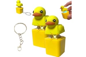 GENERIC Duckys Quacking Fidget Toy,Duck Keyboard Keycaps That Quack,Quacking Duck Fidget Toy Keychain,Duckys Keychain,Duck Keycaps That Quack,Duck Keychain,Stress Reliever Anxiety Relief Sensory Toy
