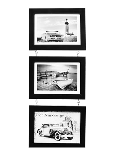 Art Street Graceful Drop Synthetic Frame Set (Black, Set of 3)