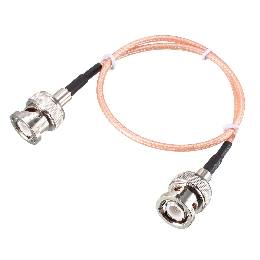 sourcing map BNC Male to BNC Male Coax Cable RG316 Low Loss RF Coaxial Cable 50 Ohm 1 Ft for Video Signals,CCTV,DVR,Camera