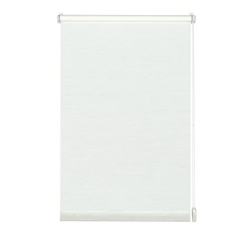 Gardinia Tenda a Rullo con Morsetto di Fissaggio o Adesiva, per Luce Diurna, Opaca, Kit di Montaggio Incluso, EASYFIX Tenda a Rullo Naturale, Bianco, 75 x 150 cm (LxA), Tessuto