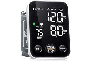 Blood Pressure Monitor for Home Use Automatic Blood Pressure Machine with 2x120 Reading Memory Adjustable Arm Cuff 8.7"-15.7"