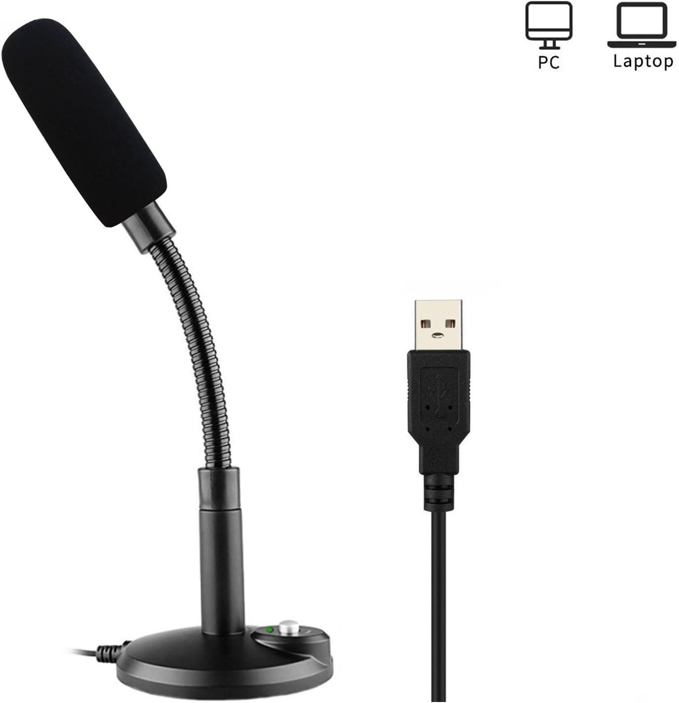 USB Microphone,ZAFFIRO Computer Microphone Plug & Play Home Studio USB