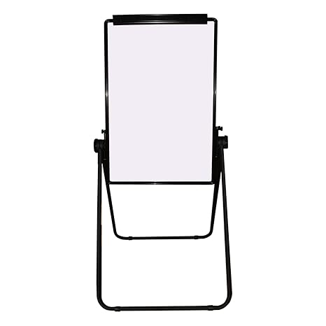 Kurtzy Magnetische Whiteboard Flipchart Staffelei 86 x 56 cm kommt mit Aluminium-Rahmen, der über Rutschhemmende Klemmen auf 