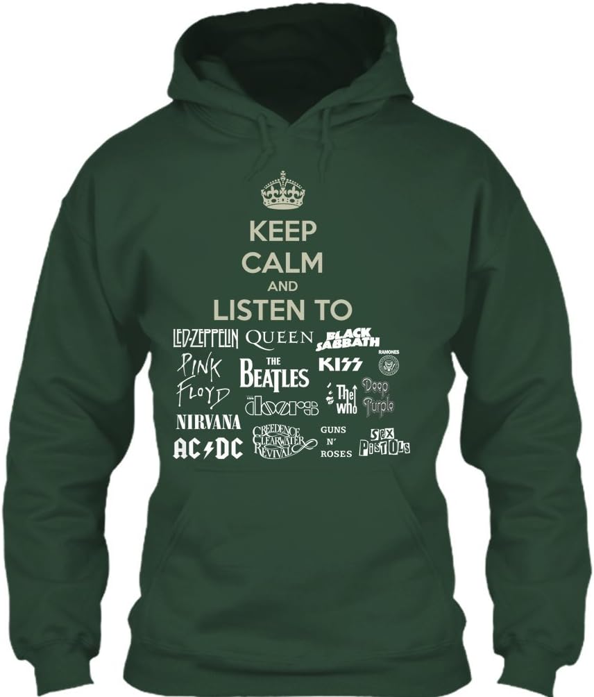 Keep Calm And Listen To Music Guns N' Roses Hard Rock Band T Shirt