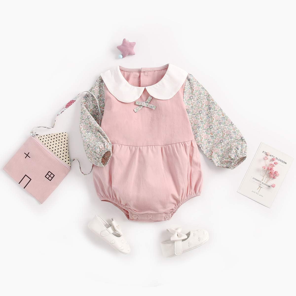 baby romper with collar
