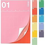 Poketo - Undated Monthly Vertical Wall Calendar 30" x 20" - 12 Month Minimalist Wall Planner - Monthly Calendar - Eco Friendl
