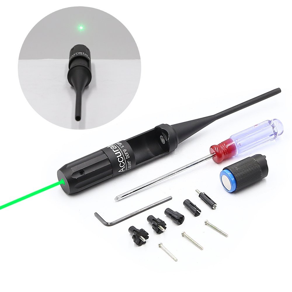 Higoo® All in One .22 to .50 Caliber Rifle Gauge Boresight Green Dot