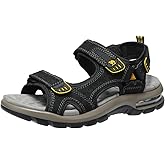 CAMEL CROWN Men's Leather Sandals for Hiking Walking Beach Treads Water Athletic Outdoor with Premium Air Cushion | Waterproof