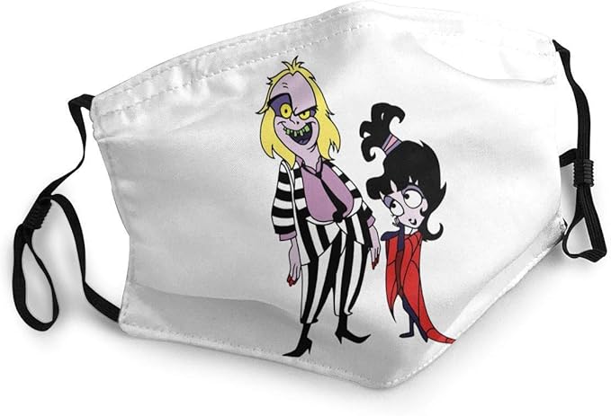 Amazon.com: Beetlejuice-Lydia & Beetlejuice Group Multi Usage Face Mask ...