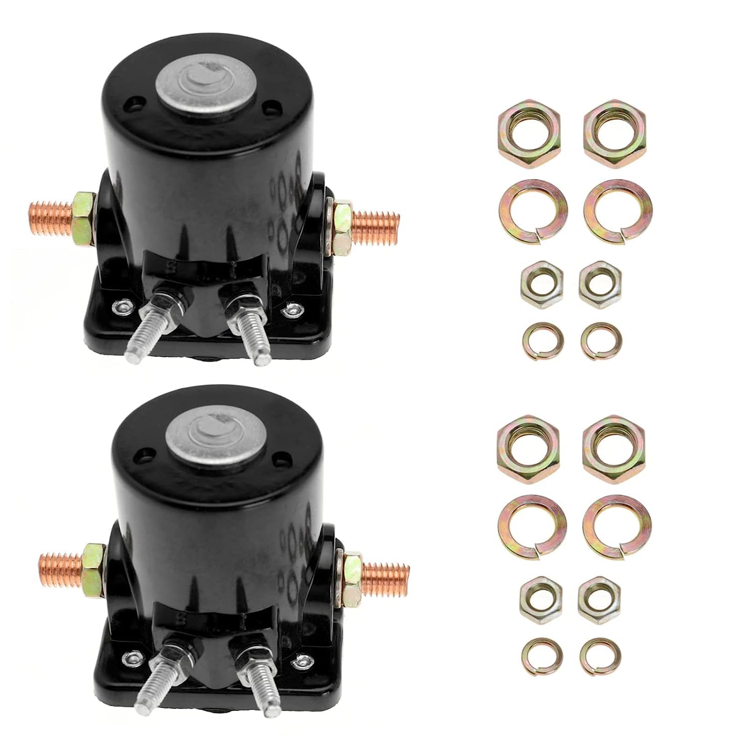 2x 12V Starter Relay Solenoid Switch for Johnson Evinrude Outboard for OMC for Mercury for Sierra Marine 18-5808 3217124 383622 389398 389493 380095 395419 47886 47886T 582708 586180 SMR6003