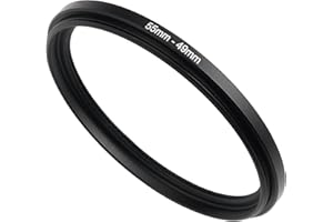 55mm to 49mm Step-Down Ring Filter Adapter,for All Brands UV ND CPL, Metal Ring Step-Down Rings Adapter Filter (55mm-49mm)