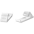THE CIMPLE CO Nylon Horizontal Siding Clips for Coax (RG6 RG59) Cable Mounting Home Snap in Clips for Hanging and Wire Bundle Cable Management - White - 100 Pack