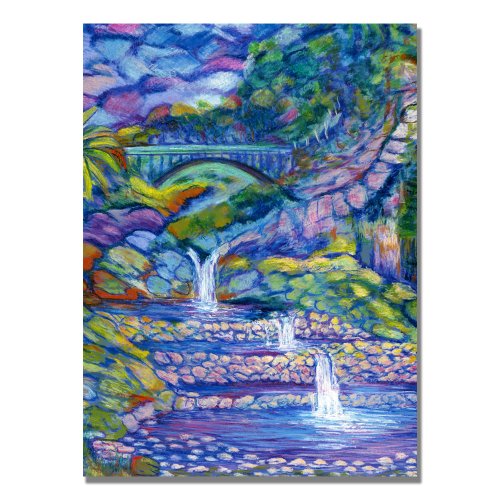 Trademark Fine Art Seven Pools by Master's Art Canvas Wall Art, 30x47-Inch