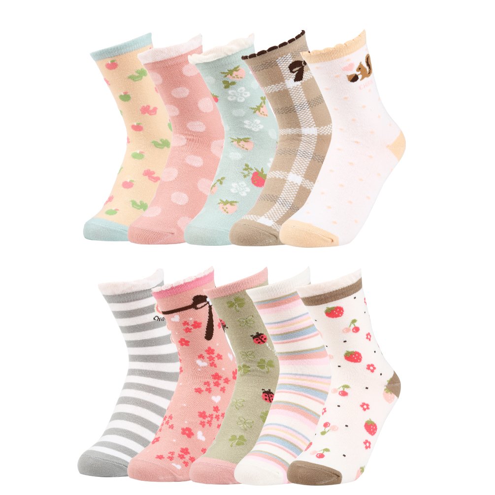 VBIGER Niñas Calcetines Calcetines de algodón Casual Calcetines de dibujos animados adorable