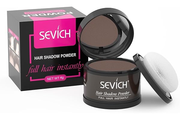 Sevich Hairline Powder,Instantly Conceals Hair Loss, Root Touch up Powder, Hair Shadow Toppers for Women & Men, Touch Up for
