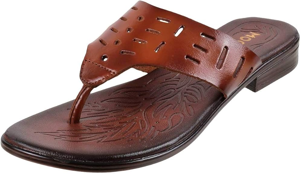 Amazon.com | Mochi Women's Tan Leather Fashion Slippers-3 UK (36 EU) (32-551) | Slippers
