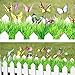 50 pcs Garden Butterfly Stakes Decorative Outdoor Yard Planter Patio Christmas Supplies Garden Ornaments (multicolor)