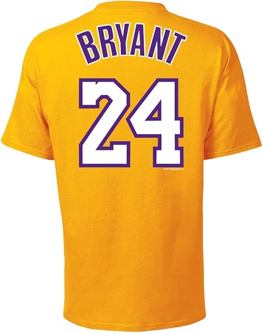 Majestic Athletic Los Angeles Lakers Kobe Bryant Name and Number T-Shirt (Large): Amazon.co.uk 