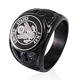 JAJAFOOK Vintage Titanium Steel US Military Army