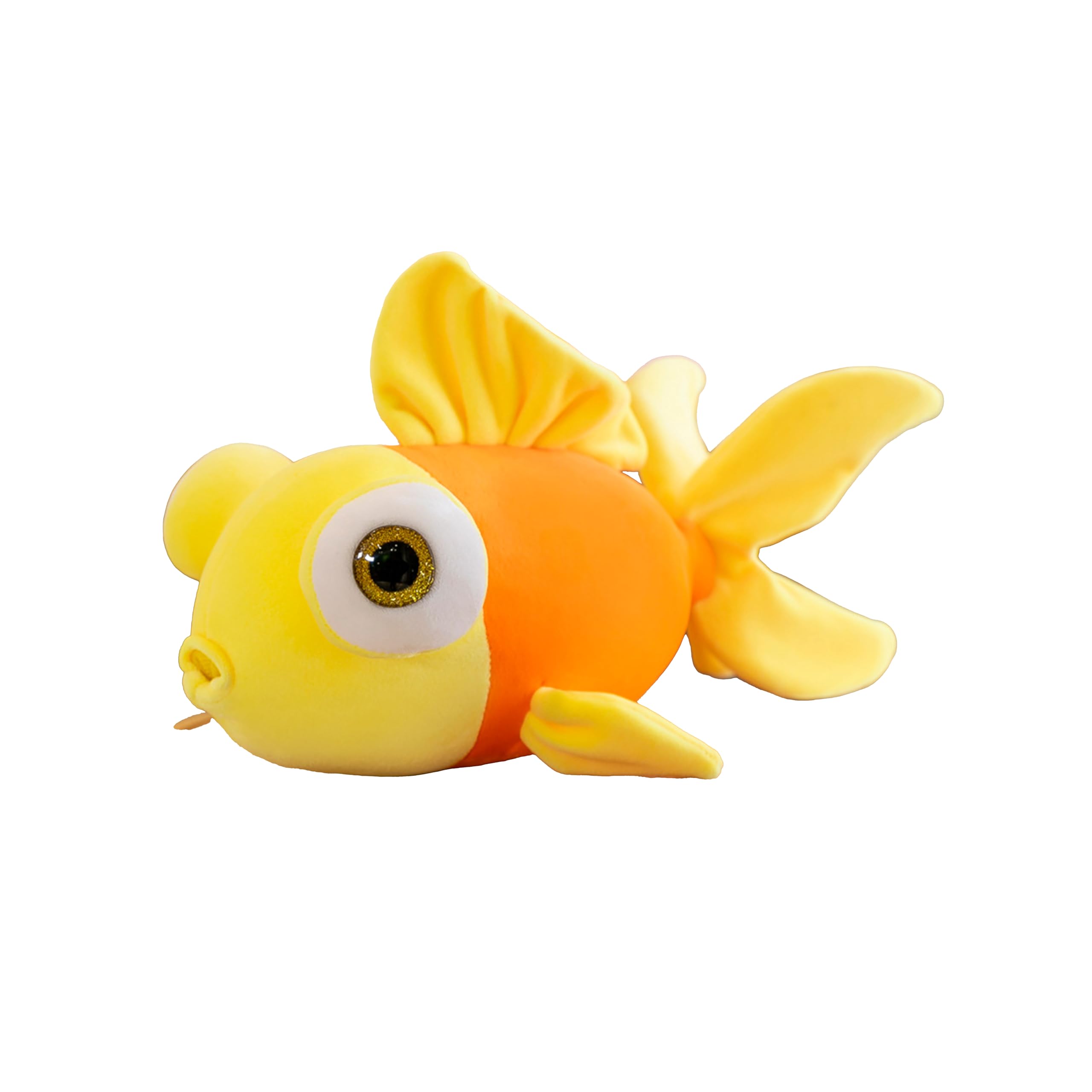Photo 1 of AUCOOMA 13.8" Goldfish Plush Stuffed Animal Soft Cute Goldfish Hug Doll Pillow Yellow