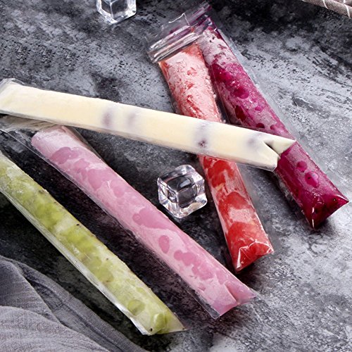 20PCS Yogurt Ice Stick Bags DIY Ice Bar Pouches For Summer Hiking Picnic Ice Cream Maker Kitchen Accessories(transparent) - Thumbnail 3